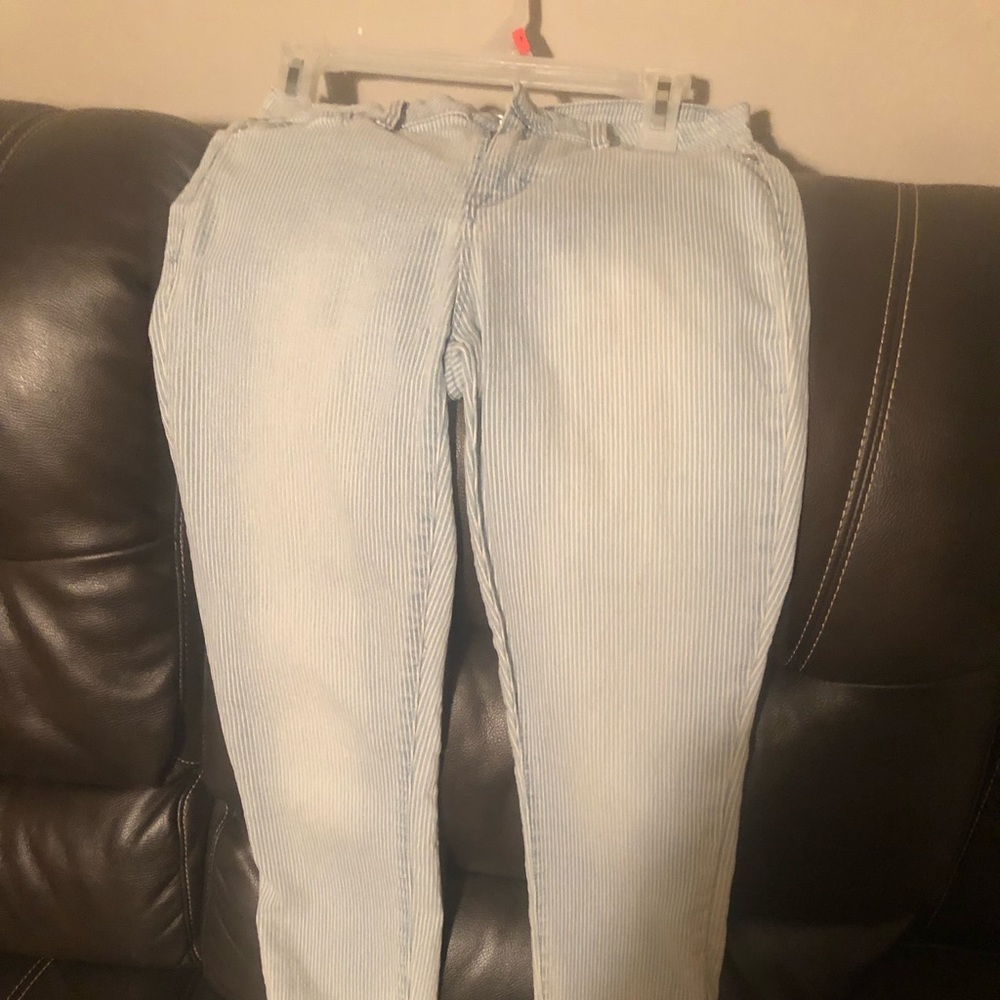Striped leggings jeans